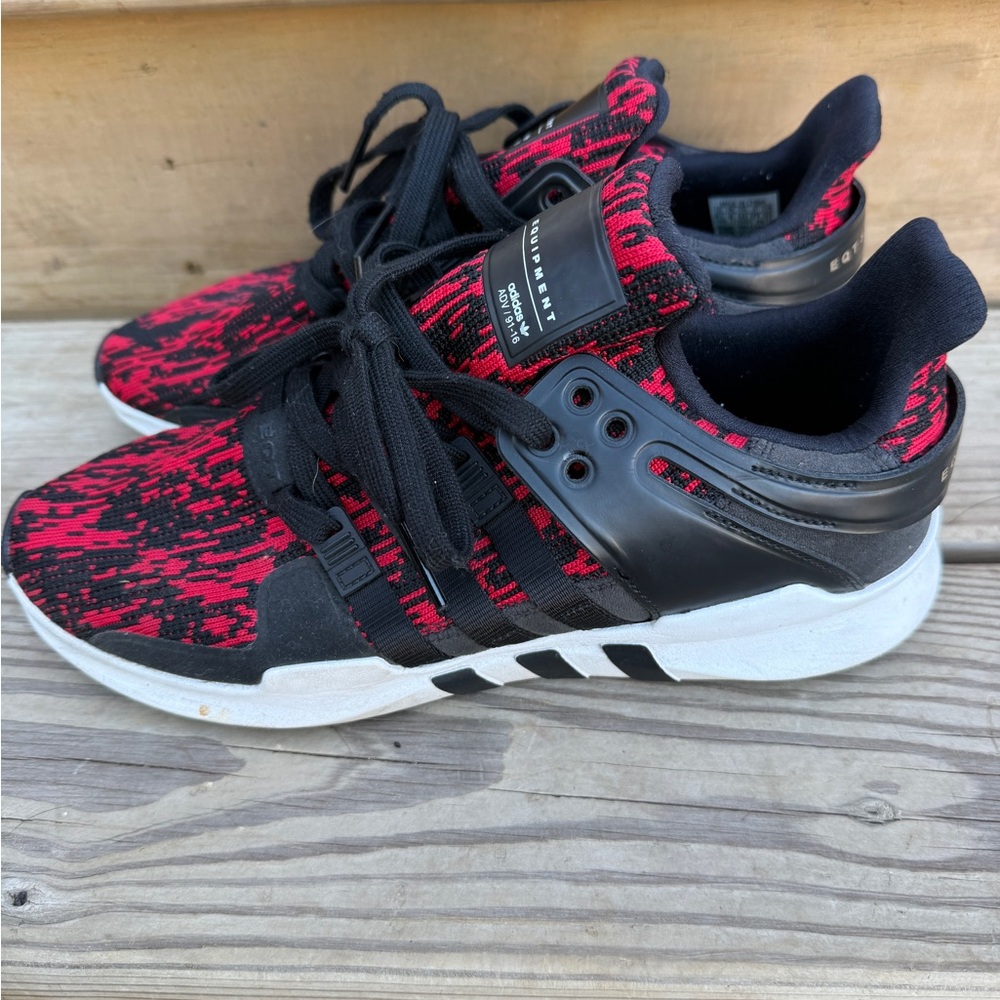 Adidas Men Red and Black Sneakers
